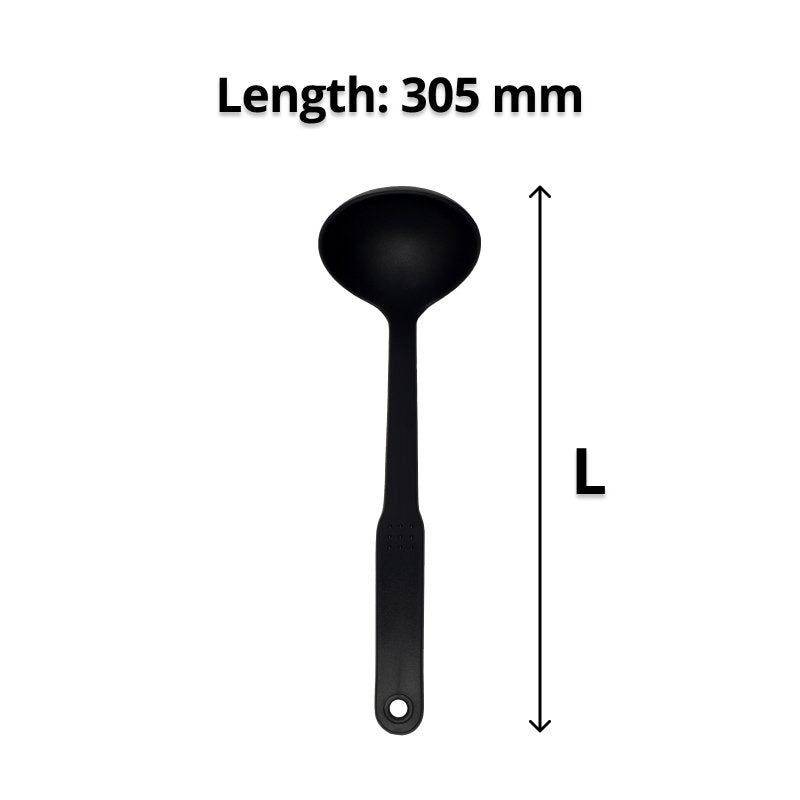 Connoisseur Black Non-Stick Soup Ladle Pack of 10