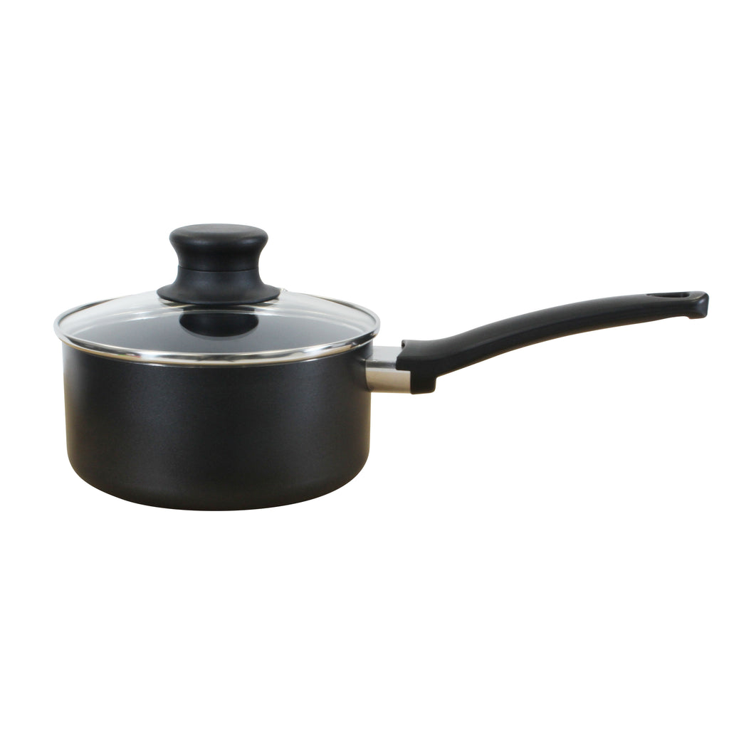 Connoisseur Non-Stick Saucepan 16cm 1.3L with Glass Lid