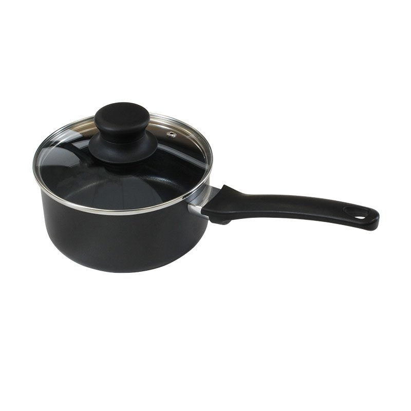 Connoisseur Non-Stick Saucepan 16cm 1.3L with Glass Lid