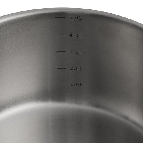 Connoisseur Stainless Steel Stockpot 24cm 5L with Glass Lid