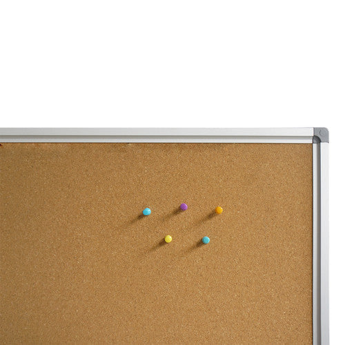 Rapidline Standard Corkboard 1800 x 15 x 1200mm Aluminium Frame