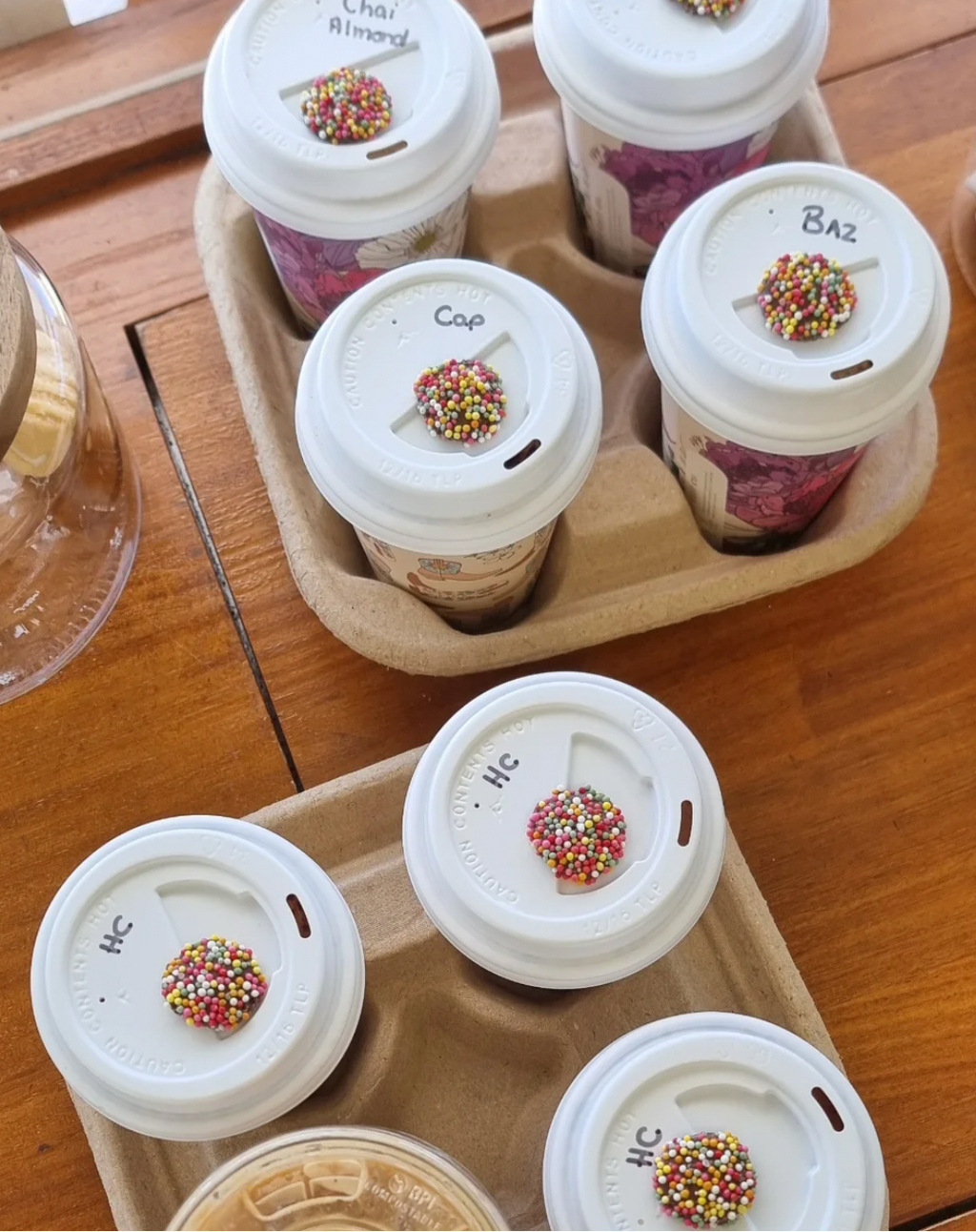 Creative Cafe Co 80mm PP Hot Cup Lids White - Carton 1000