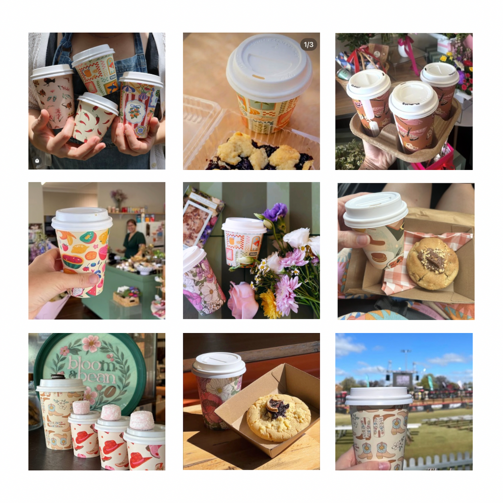 Creative Cafe Co 80mm PP Hot Cup Lids White - Carton 1000