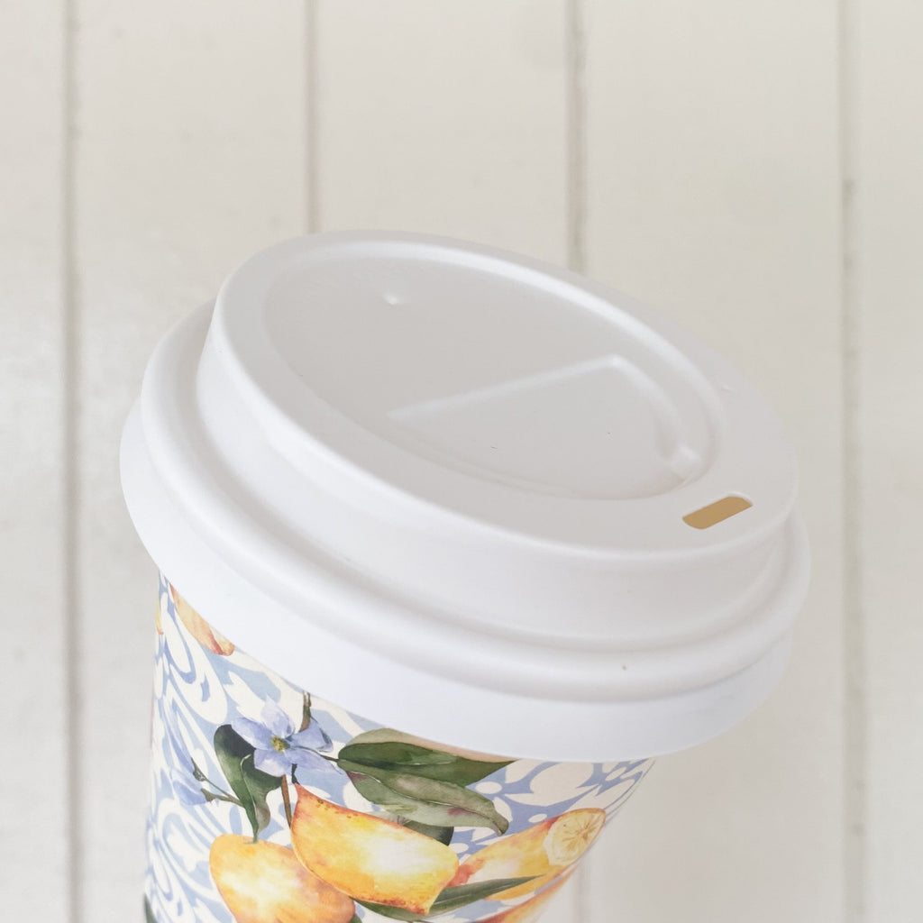 Creative Cafe Co 80mm PP Hot Cup Lids White - Carton 1000