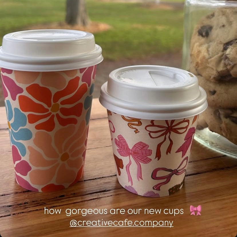 Creative Cafe Co 90mm PP Hot Cup Lids White - Carton 1000