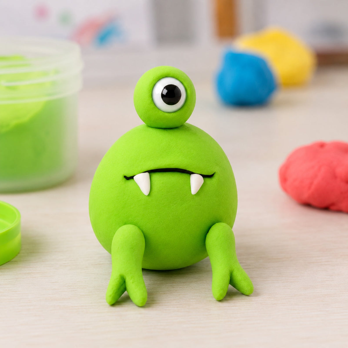 CreativeClay 100g Fluoro Green