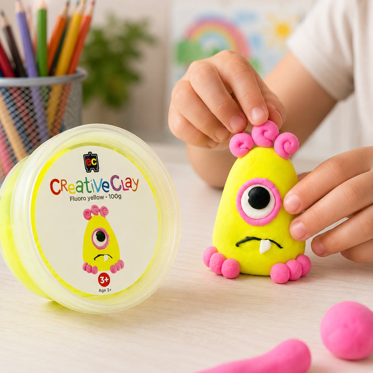 CreativeClay 100g Fluoro Yellow