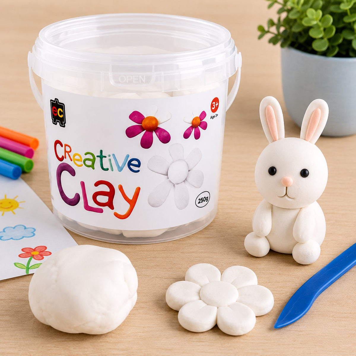 CreativeClay 250g White