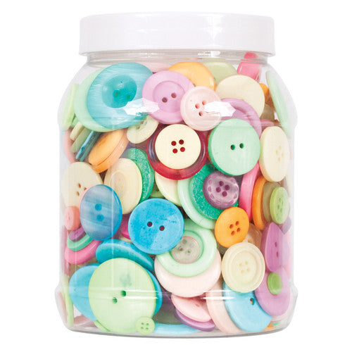 Zart Basics Buttons Pastel Colours Tub of 600g