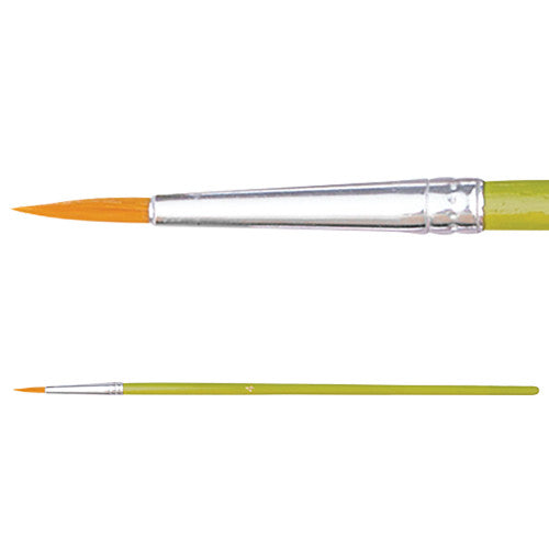 Zart Budget Taklon Brushes Round Size 4 Pack of 10