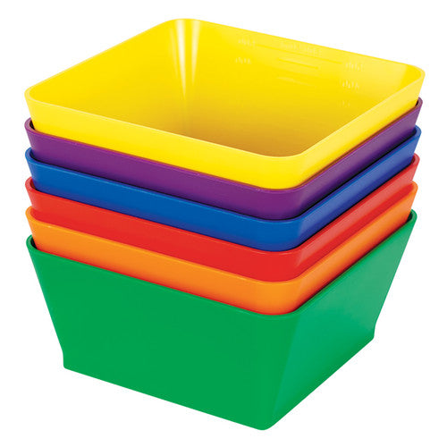 Zart Coloursorts Square Organiser Bowls Pack of 6