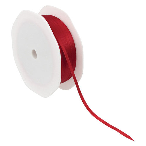 Zart Satin Ribbon Red 3mm x 25m