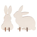 Zart Wooden Standing Rabbit Pack of 10