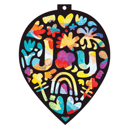 Stained Glass Wellbeing Baubles Pack of 12