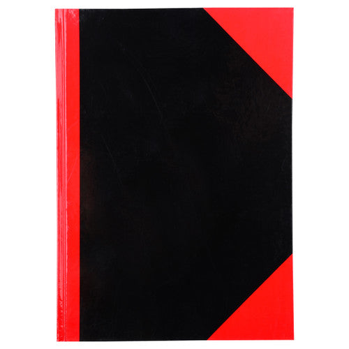 Cumberland Black and Red Notebook Gloss Cover A4 150 Leaf