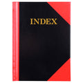 Black and Red Notebook Gloss Cover A6 100 Leaf Indexed Each