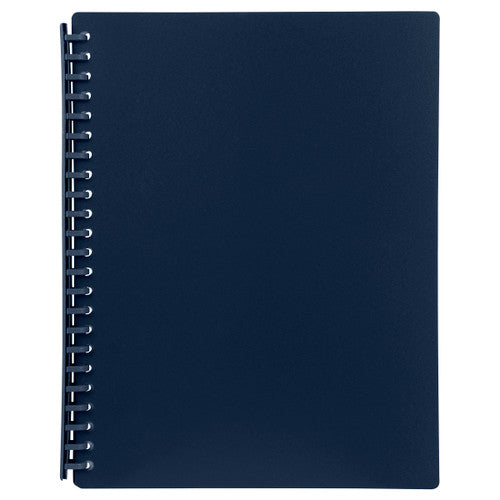 Refillable Display Book A4 20 Pockets Navy Each