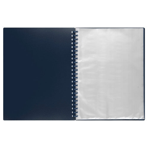 Refillable Display Book A4 20 Pockets Navy Each
