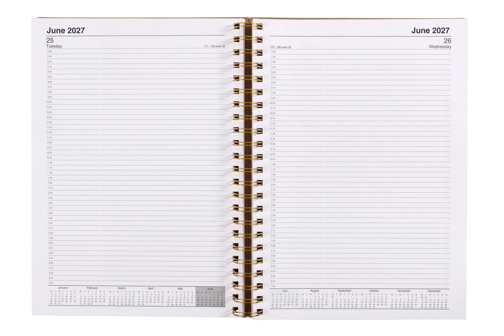 Cumberland Ecowise Diary 2027 A4 Day To A Page Kraft