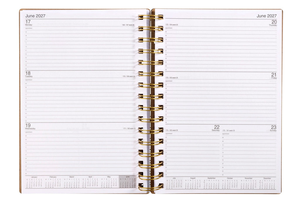 Cumberland Ecowise Diary 2027 A5 Week To View Kraft