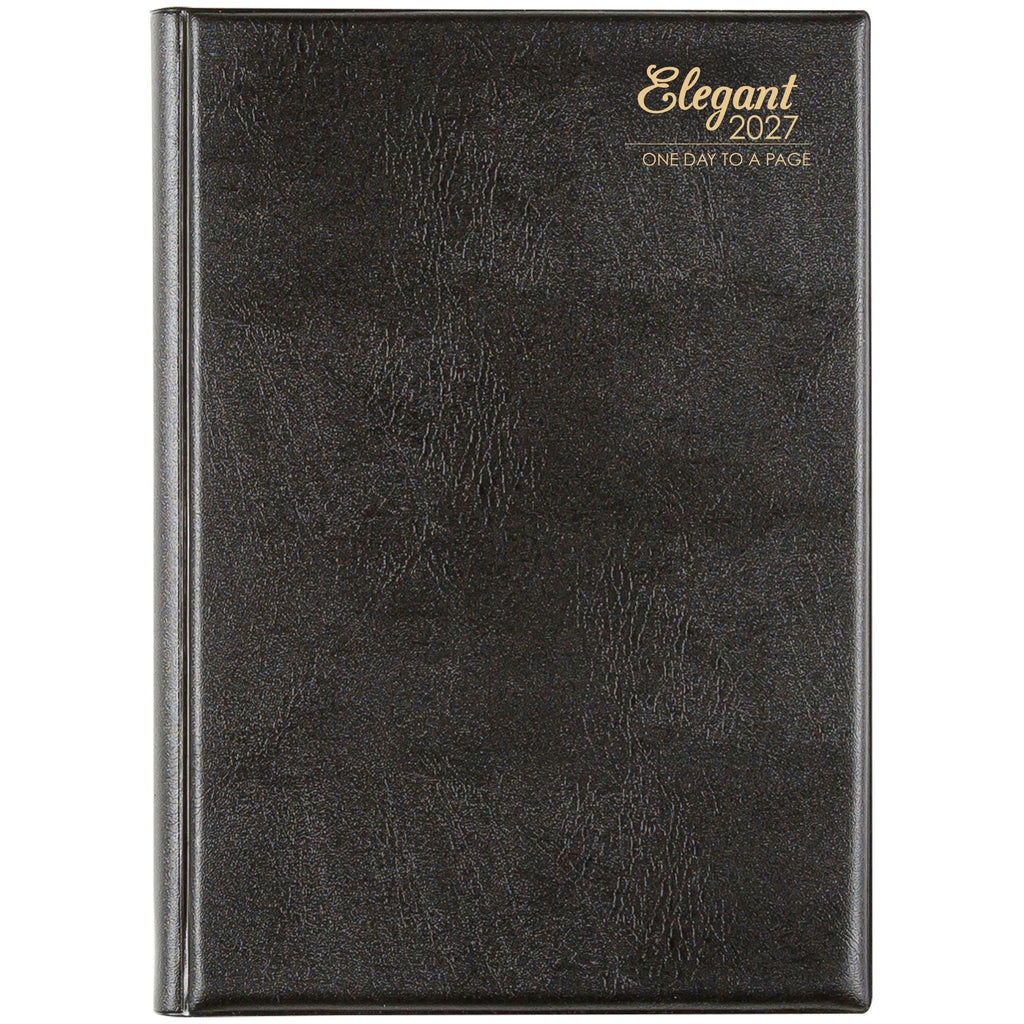 Cumberland Elegant Diary 2027 A5 Day To A Page Black