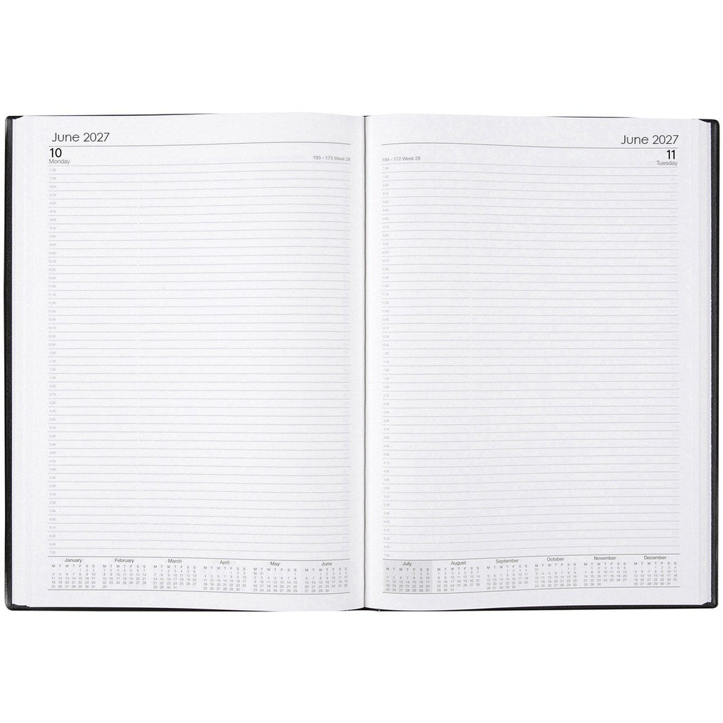 Cumberland Elegant Diary 2027 A5 Day To A Page Black