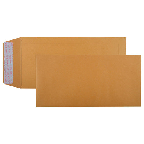 Cumberland Envelope Strip Seal Gold Pocket 305 x 150mm Box of 250