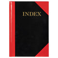 Cumberland Red and Black Notebook Gloss Cover A5 100 Leaf Indexed