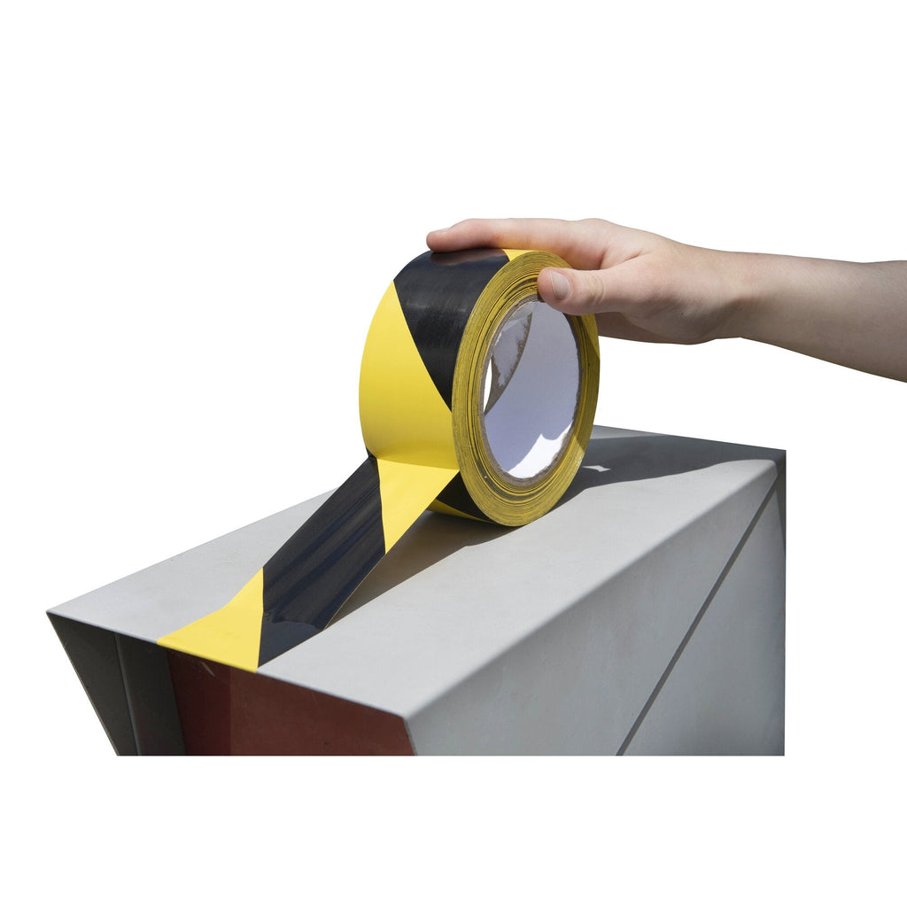 Cumberland Warning Tape 48mm x 45m Black and Yellow
