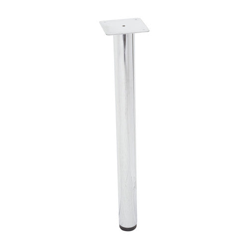 Rapidline Round Leg Set of 4 60mm Diameter Only Chrome for Workstation