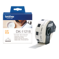 Brother DK-11218 24mm Round Black on White Label Roll