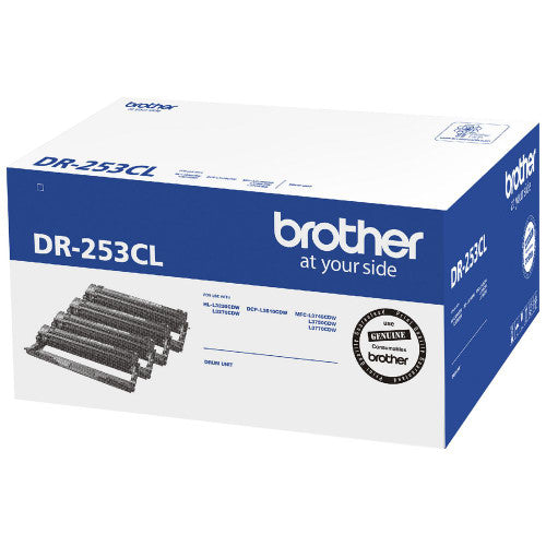 Brother DR-253CL Genuine Drum Unit 4 Pack 18,000 Pages Each
