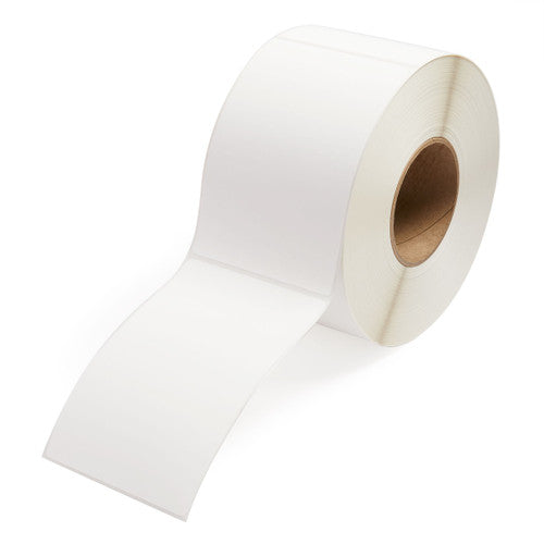 Direct Thermal Labels Permanent Adhesive Perforated 40 x 28mm Core 25mm White Roll of 2000