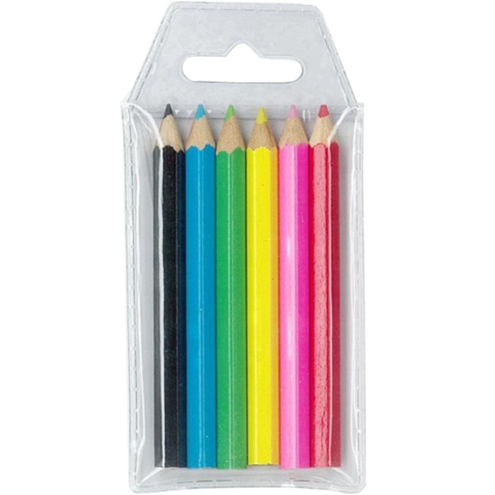 Dats Half Length Coloured Pencils Wallet 6 Pack