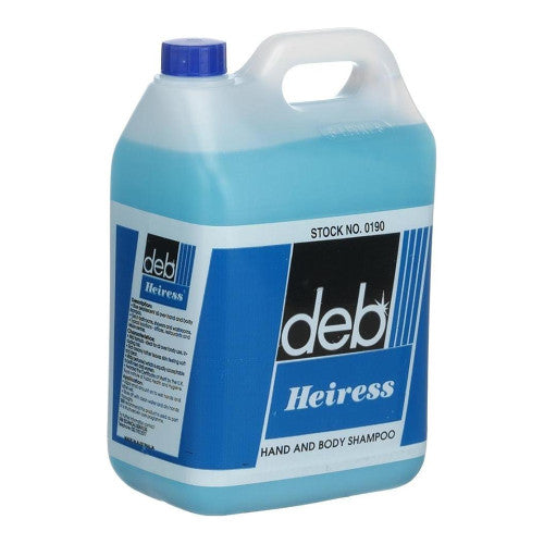 Deb Heiress Hand and Body Shampoo 5 Litre Pack of 4