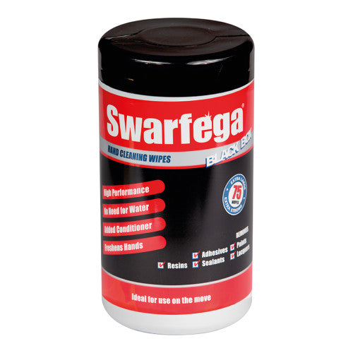 Deb Swarfega Black Box Specialist Wipes Tub of 75 Pack of 6