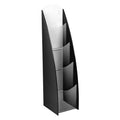 Deflecto 4 Pocket 4 Tier Premium Brochure Holder DL