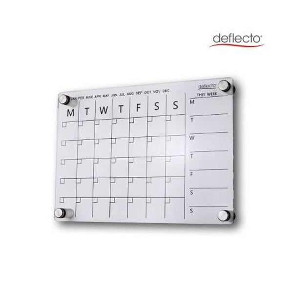 Deflecto Acrylic Wall Planner A4 Wall Mounted 297 x 210mm