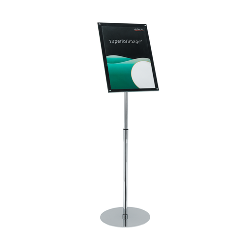 Deflecto Black Magnetic Foyer Stand A3