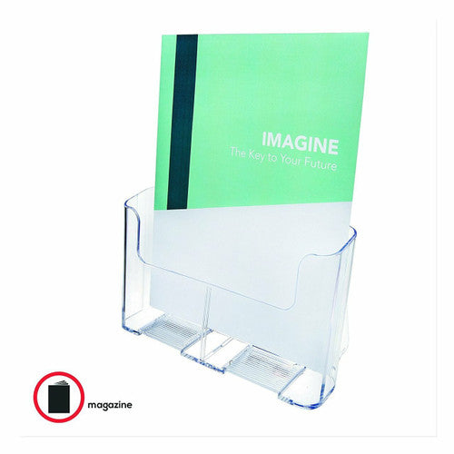 Deflecto Brochure Holder A4 Portrait Clear