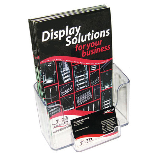 Deflecto Brochure Holder with Business Card Holder A5 Portrait