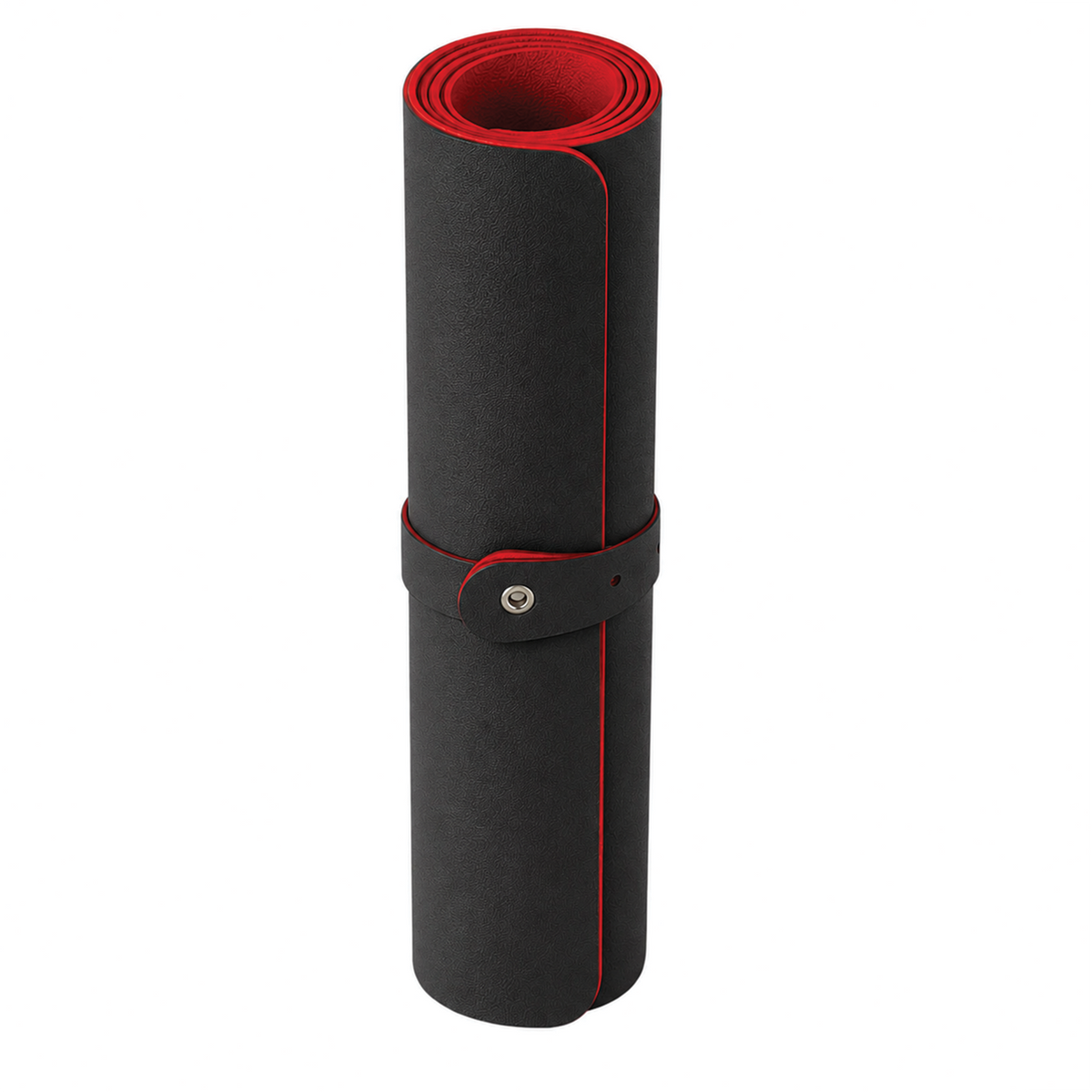 Deflecto Faux-Leather Desk Mat 800 x 400mm Black/Red