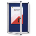Deflecto A2 Silver Lockable Felt Notice Board