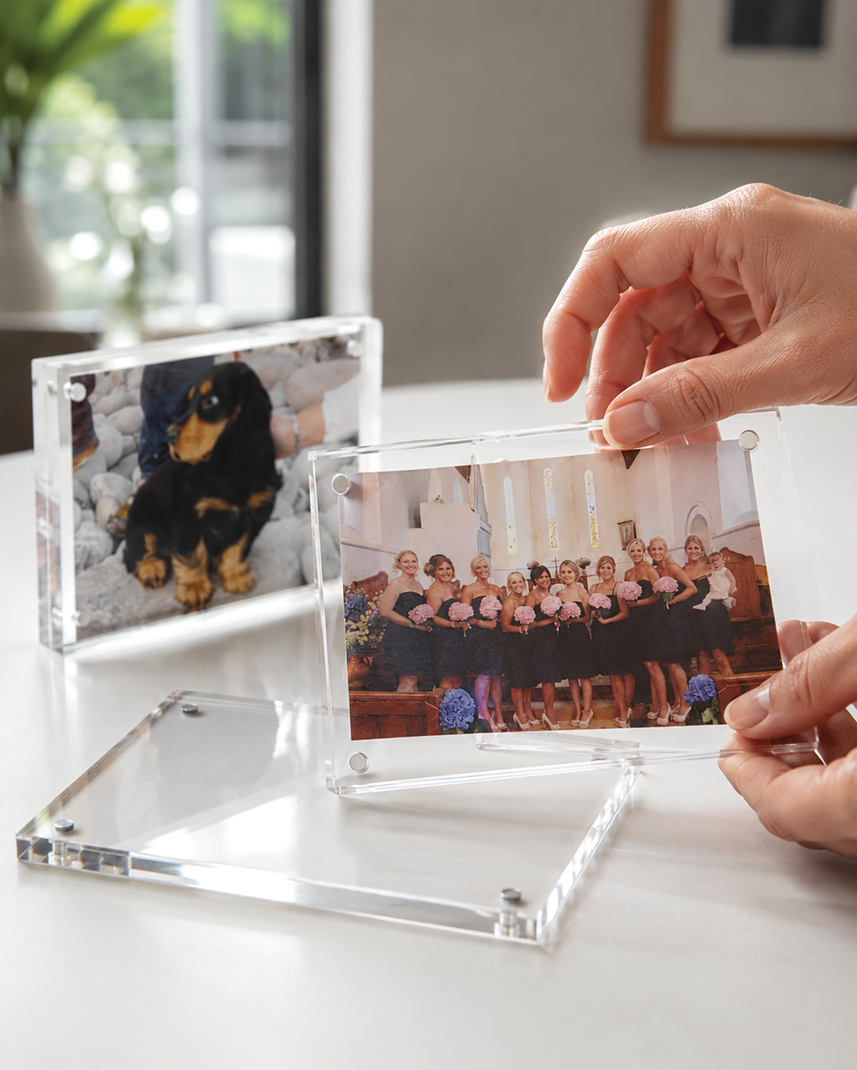 Deflecto A4 Magnetic Acrylic Display Block 30mm