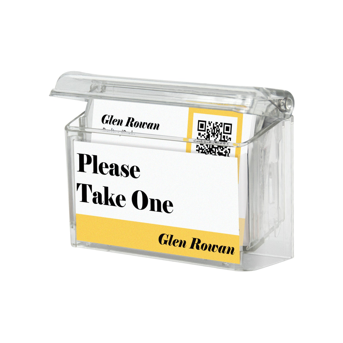 Deflecto Outdoor Wall Mount Business Card Holder Landscape