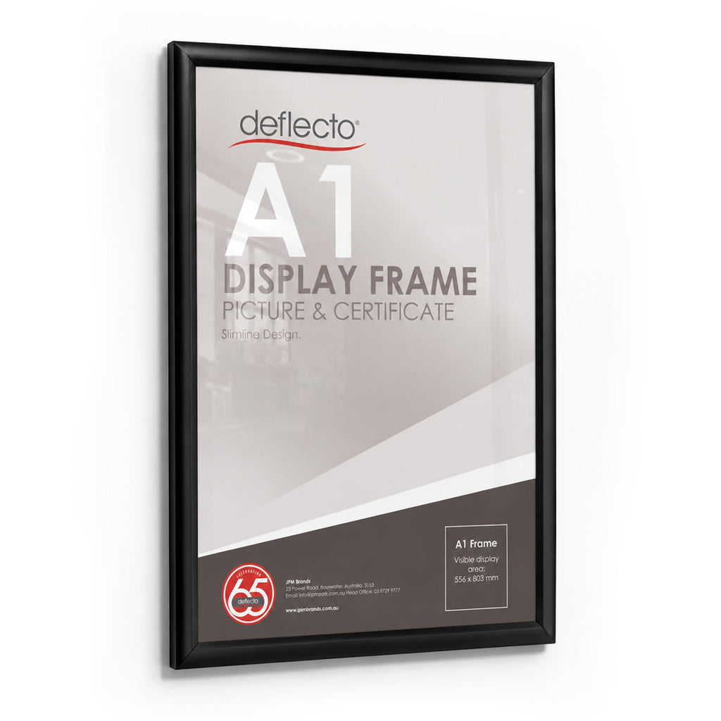 Deflecto A1 Black Picture and Certificate Frame