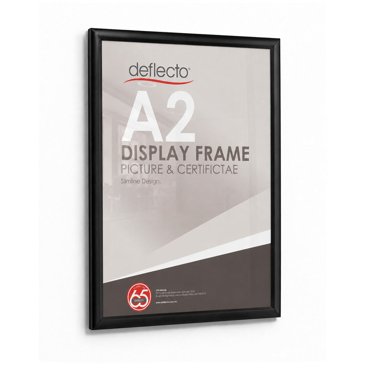 Deflecto A2 Black Picture and Certificate Frame