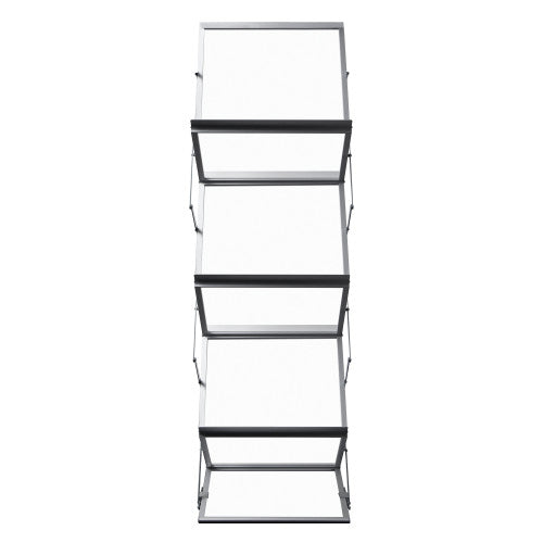 Deflecto Portable Alloy and Acrylic Concertina Display Stand A3