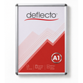 Deflecto A1 Silver Rounded Edge Snap Frame 25mm Profile