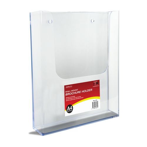 Deflecto Wall Mount Brochure Holder A4
